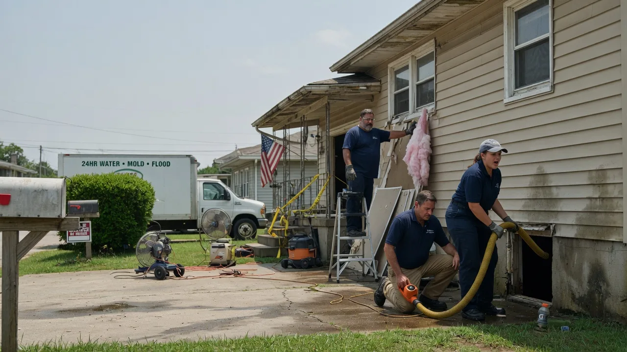 Water Damage Repair in Harristown, IL near me